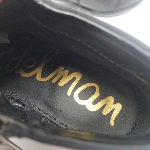 Sam Edelman Women's Black Betty Ankle Boots Booties Almond Toe Size 7.5W (Wide). - Picture 7 of 13